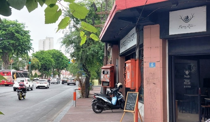 TKP: Lokasi pencurian motor di Jalan Gubernur Suryo, Surabaya. (ISTIMEWA)