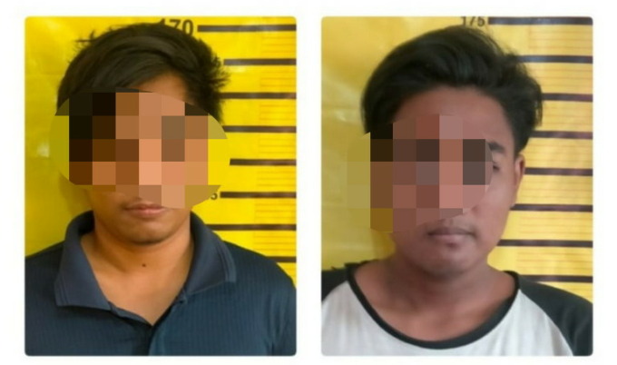 Tersangka curanmor diamankan di Polsek Tambaksari Surabaya. (IST)