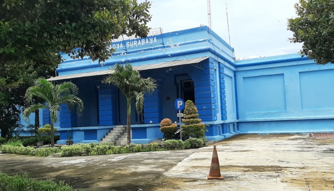 PENINGGALAN BELANDA: Tandon Air Wonokitri di Jalan Wonokitri Besar ini merupakan tandon air tertua dan pertama di Kota Pahlawan. (MAHRUS/RADAR SURABAYA)