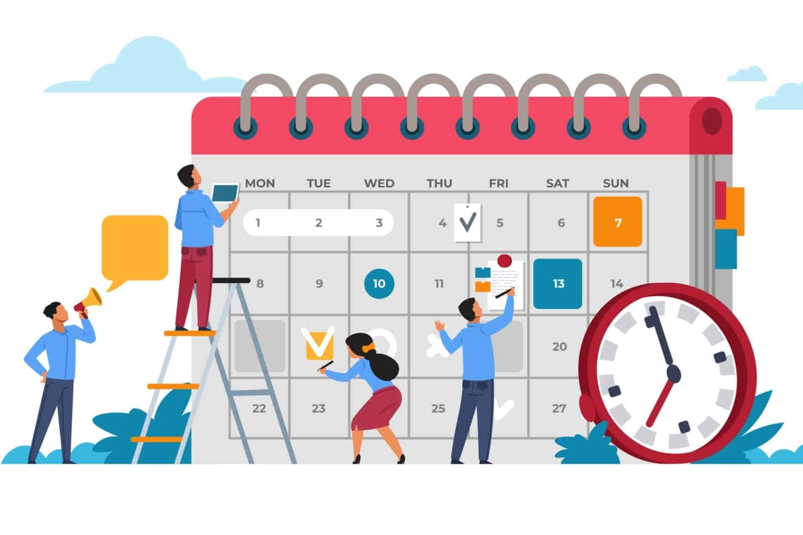 Ilustrasi jadwal kerja karyawan. (SHUTTERSTOCK)