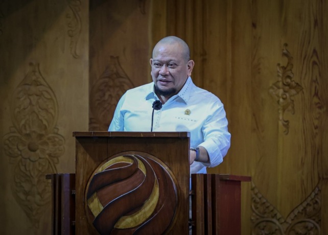 LaNyalla menawarkan program 7 jurus jitu untuk pengembangan sepak bola Indonesia. (IST)