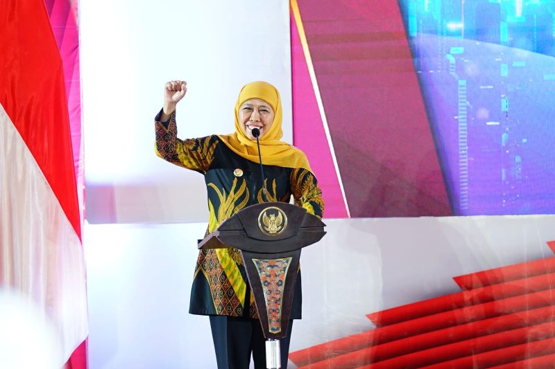 Gubernur Jatim Khofifah Indar Parawansa. (ANTARA/HO-Biro Adpim Jatim)
