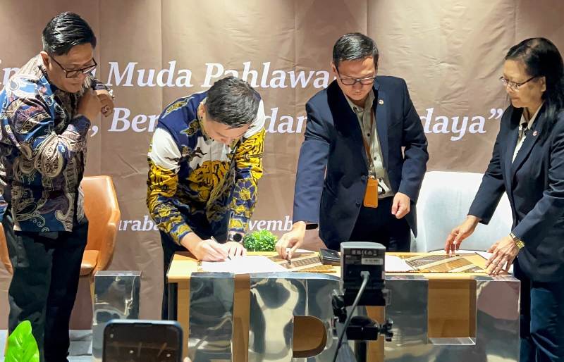 KERJA SAMA: Kolaborasi ANSUGI LAW dengan UPH Surabaya untuk mempersiapkan para mahasiswa Fakultas Hukum UPH Surabaya dalam menghadapi tantangan di dunia kerja masa kini. (ISTIMEWA)