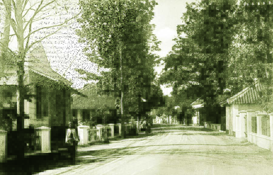 BOVENSTAD: Permukiman elit mulai berdiri di sekitar Jalan Simpang Dukuh tahun 1910. (ISTIMEWA)