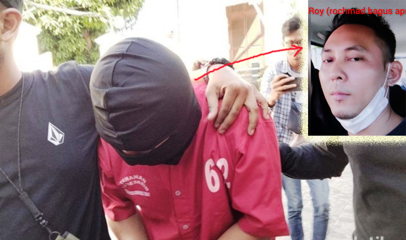 DIRENCANAKAN: Tersangka RBA alias Roy diamankan di Polrestabes Surabaya karena diduga membunuh kekasihnya Angeline Nathania. (ISTIMEWA)