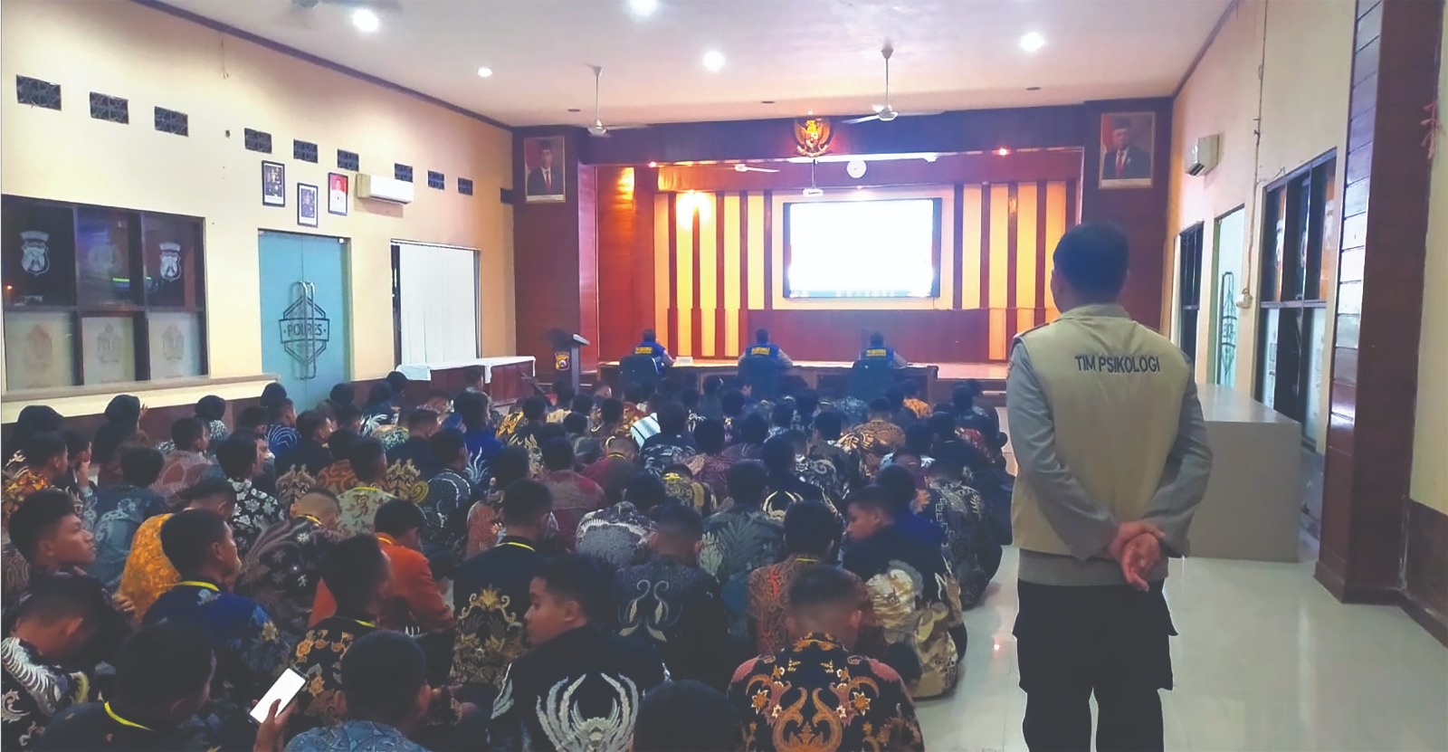 Foto pengumuman Casis Bintara Polres Nganjuk