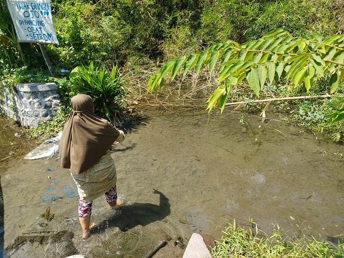POTENSIAL: Sumber Dendeng di Kota Kediri berpotensi menjadi tempat wisata jika dikembangkan dengan baik.