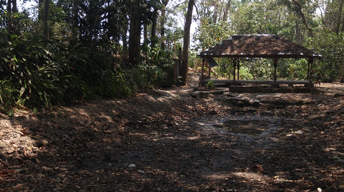MENGERING: Kondisi sumber Lanang yang berada di Desa Tertek, Kecamatan Pare. Sumber ini dulunya ramai dikunjungi para pemancing.