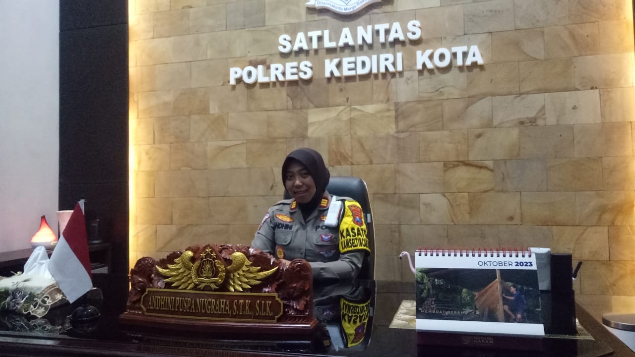 AKP Andhini Puspa Nugraha, Kasatlantas Polres Kediri Kota