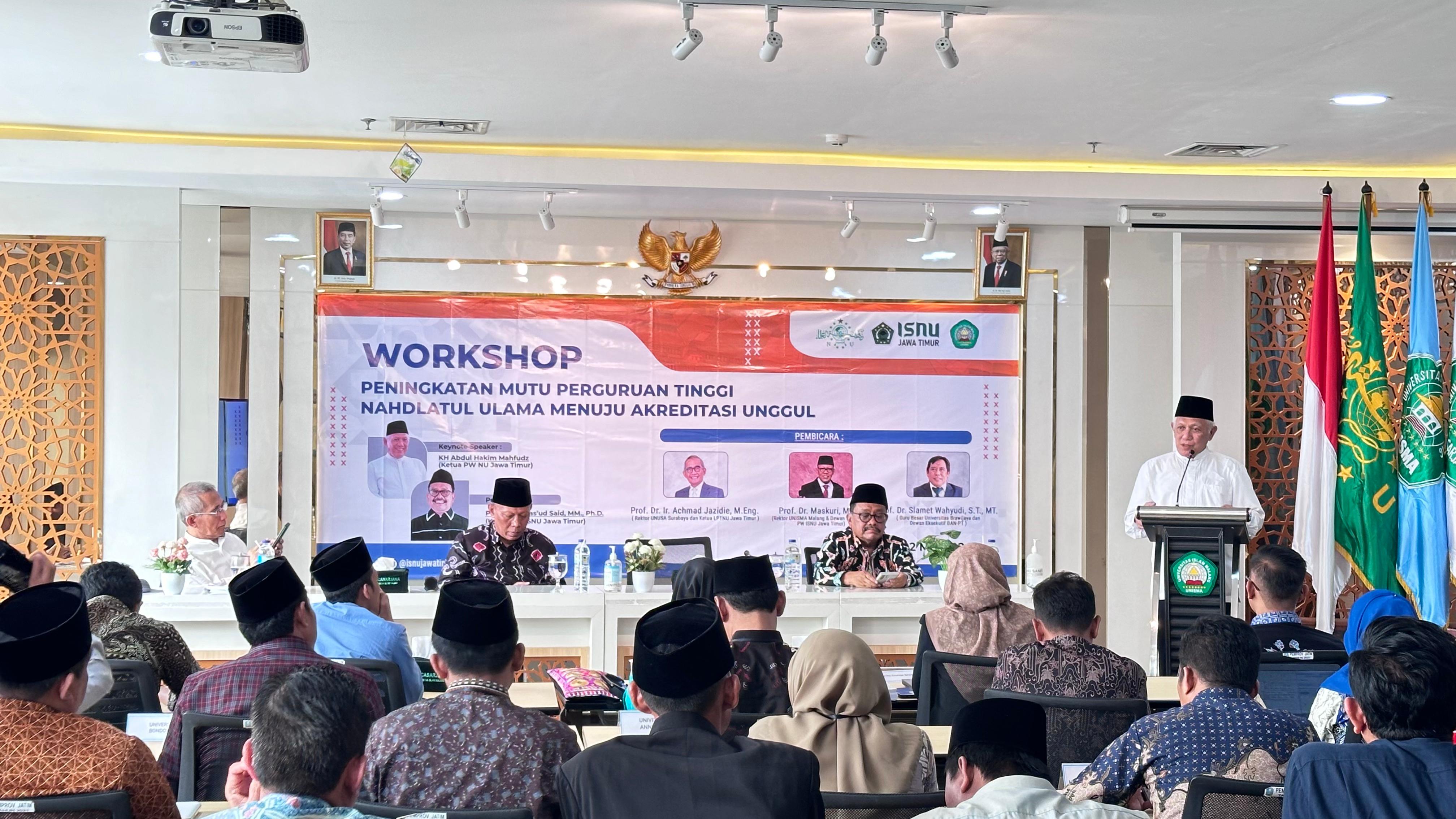 BERBAGI ILMU: Workshop yang digelar ISNU Jatim di Universitas Islam Malang (Unisma), Kamis (2/5).