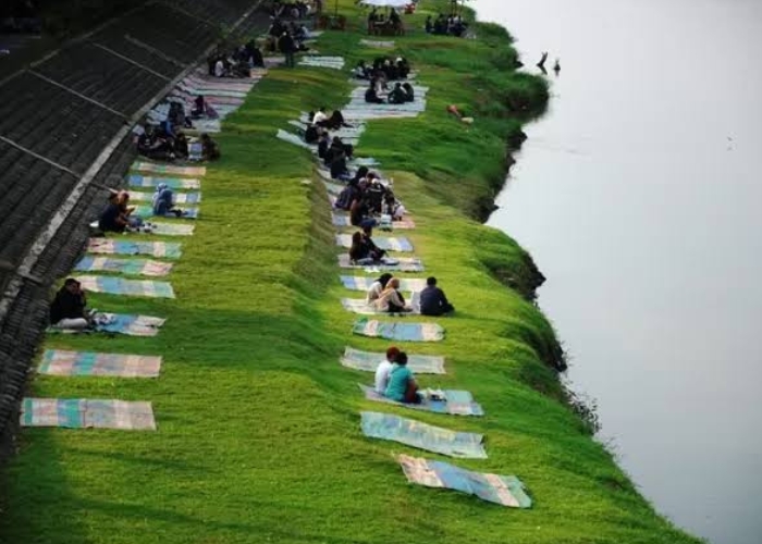 Pantai Brantas di Kota Kediri