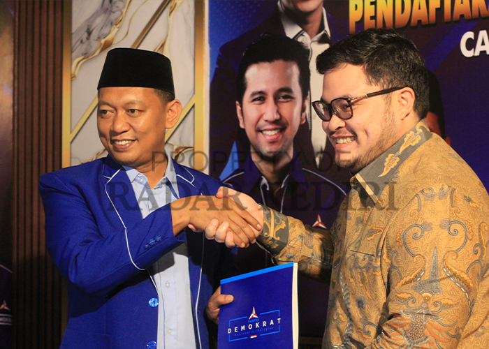 Dua calon kandidat kepala daerah mendaftar di DPC Partai Demokrat.