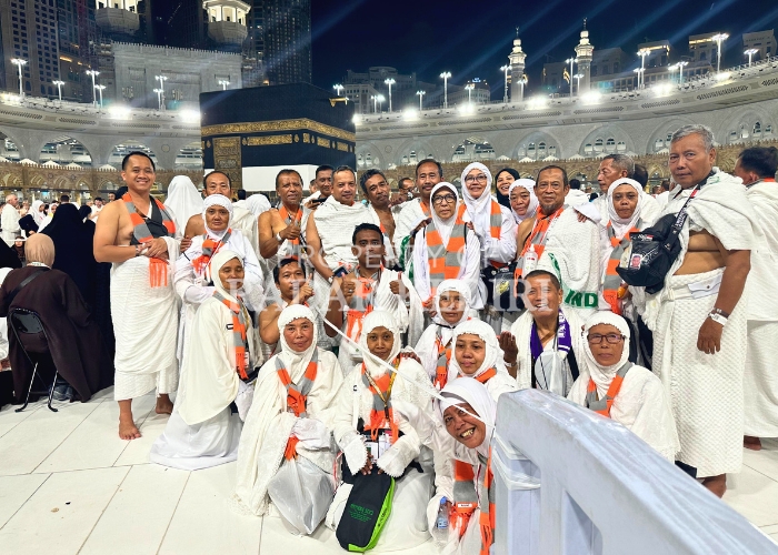 Ribuan jemaah Kediri Raya sudah menyelesaikan puncak haji pada Rabu (19/6) lalu