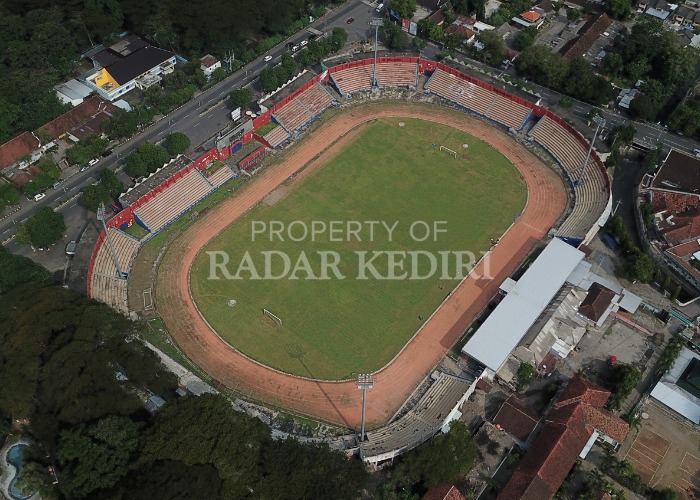 Potret udara Stadion Brawijaya
