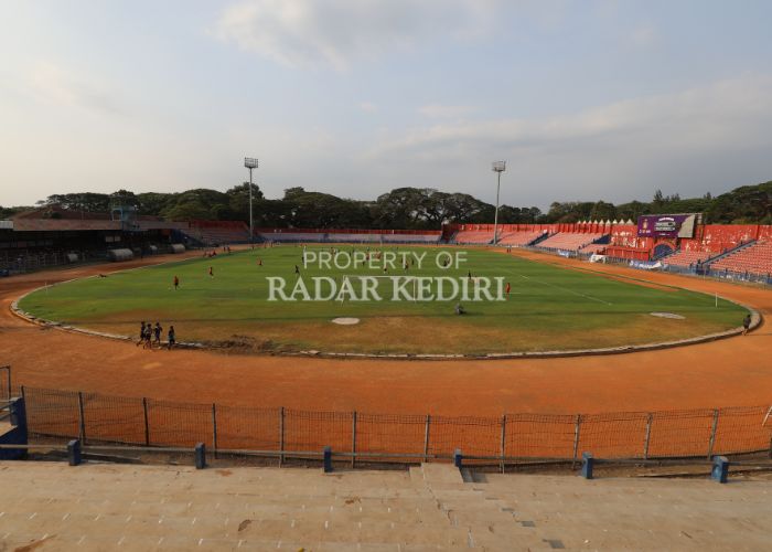 Stadion Brawijaya Kota Kediri yang akan menjadi venue Persik versus Arema.