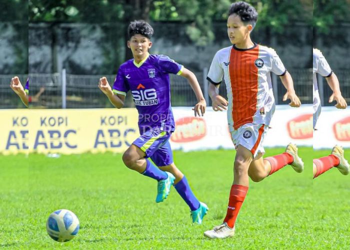 Ilustrasi pertandingan Piala Soeratin Kabupaten Kediri tahun lalu.