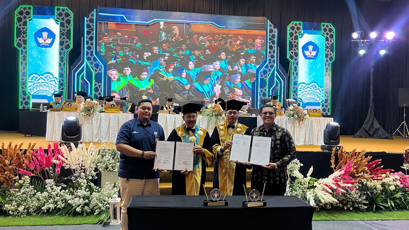 KERJA SAMA: Uniska Kediri dan Baba Rafi Enterprise menjalin MoU untuk&nbsp;program&nbsp;magang.