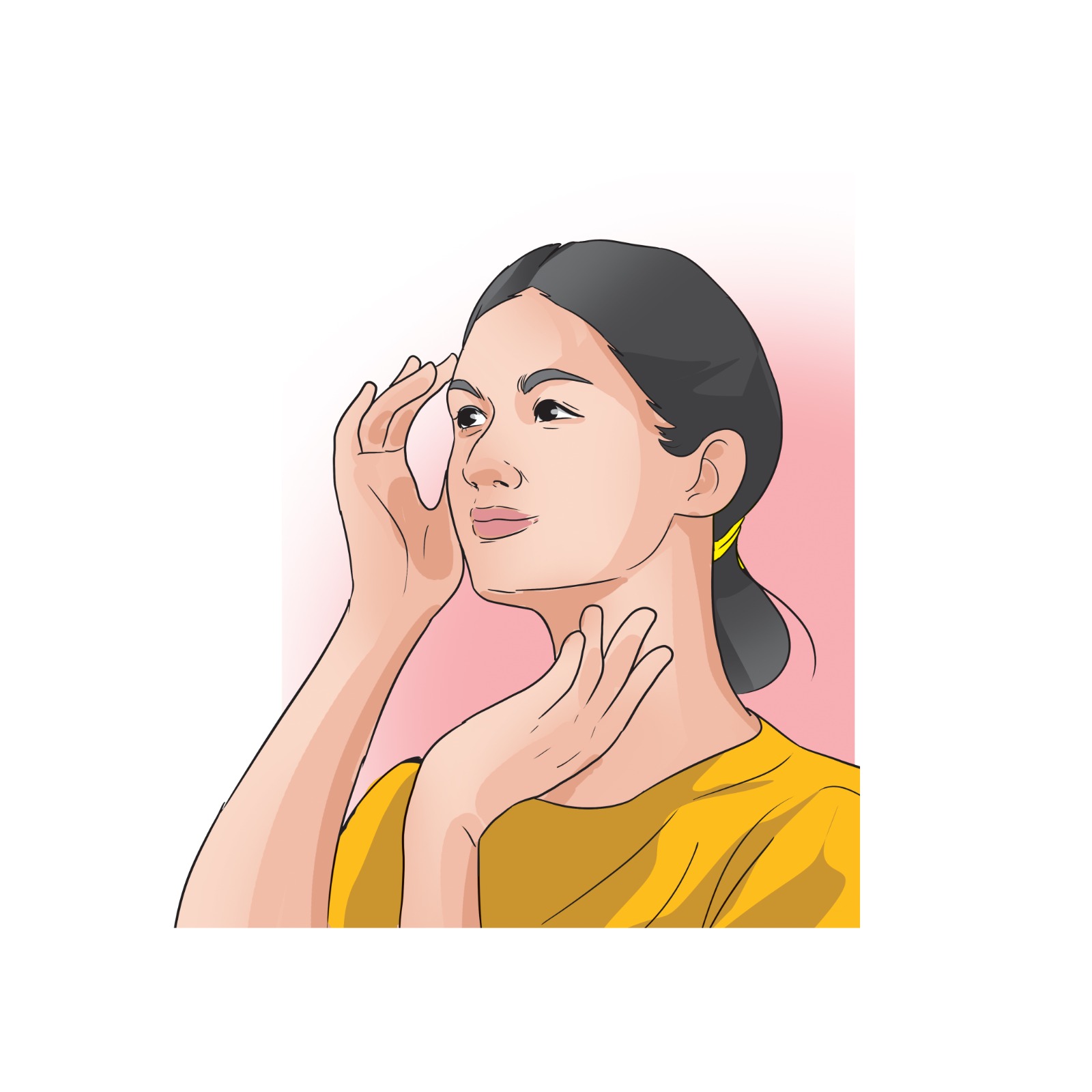 Ilustrasi perawatan wajah