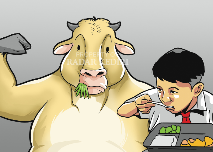 ILUSTRASI SUSU SAPI LOKAL