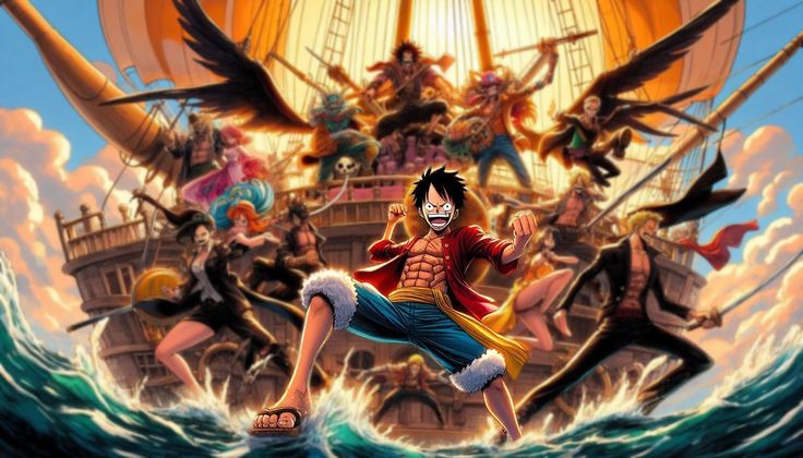 Anime One Piece yang banyak digemari masyarakat Indonesia.