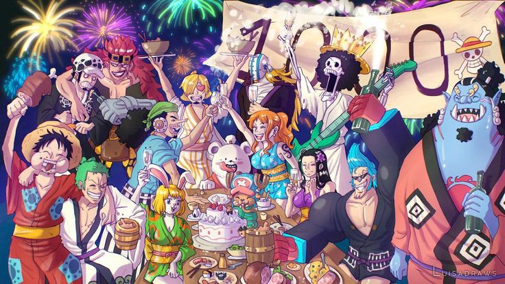 Anime One Piece yang bercerita soal bajak laut.