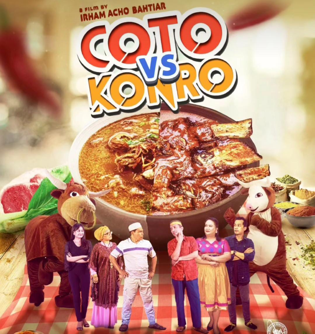 Poster Fiml Coto Vs Konro yang tayang di bulan Februari 2025.