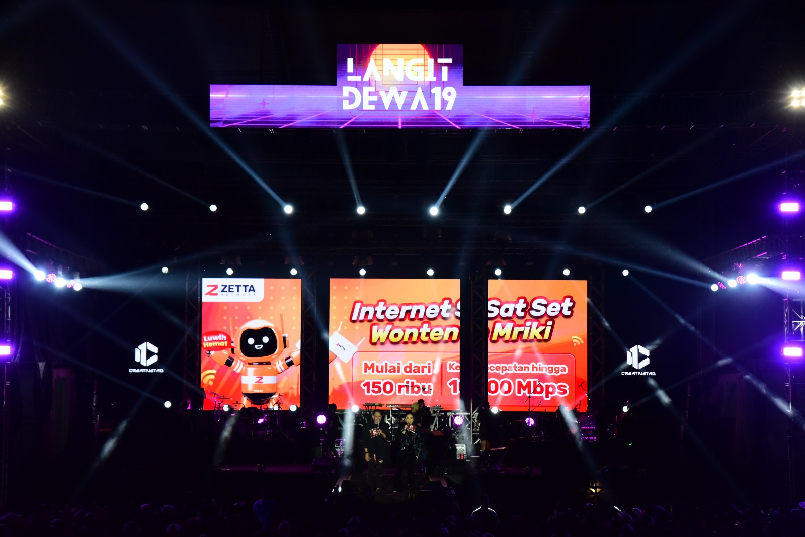 Zetta menjadi salah satu sponsor dalam sukses dan meriahnya konser Langit Dewa19 (251) lalu.