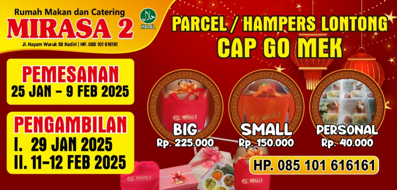 Menu spesial perayaan Imlek di Mirasa 2.