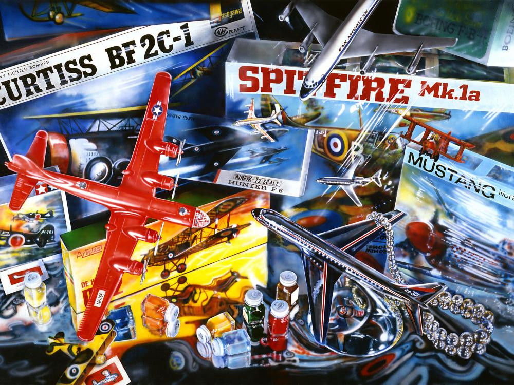 Karya Seni Hiper-Realis oleh Audrey Flack, Spitfire, 1973