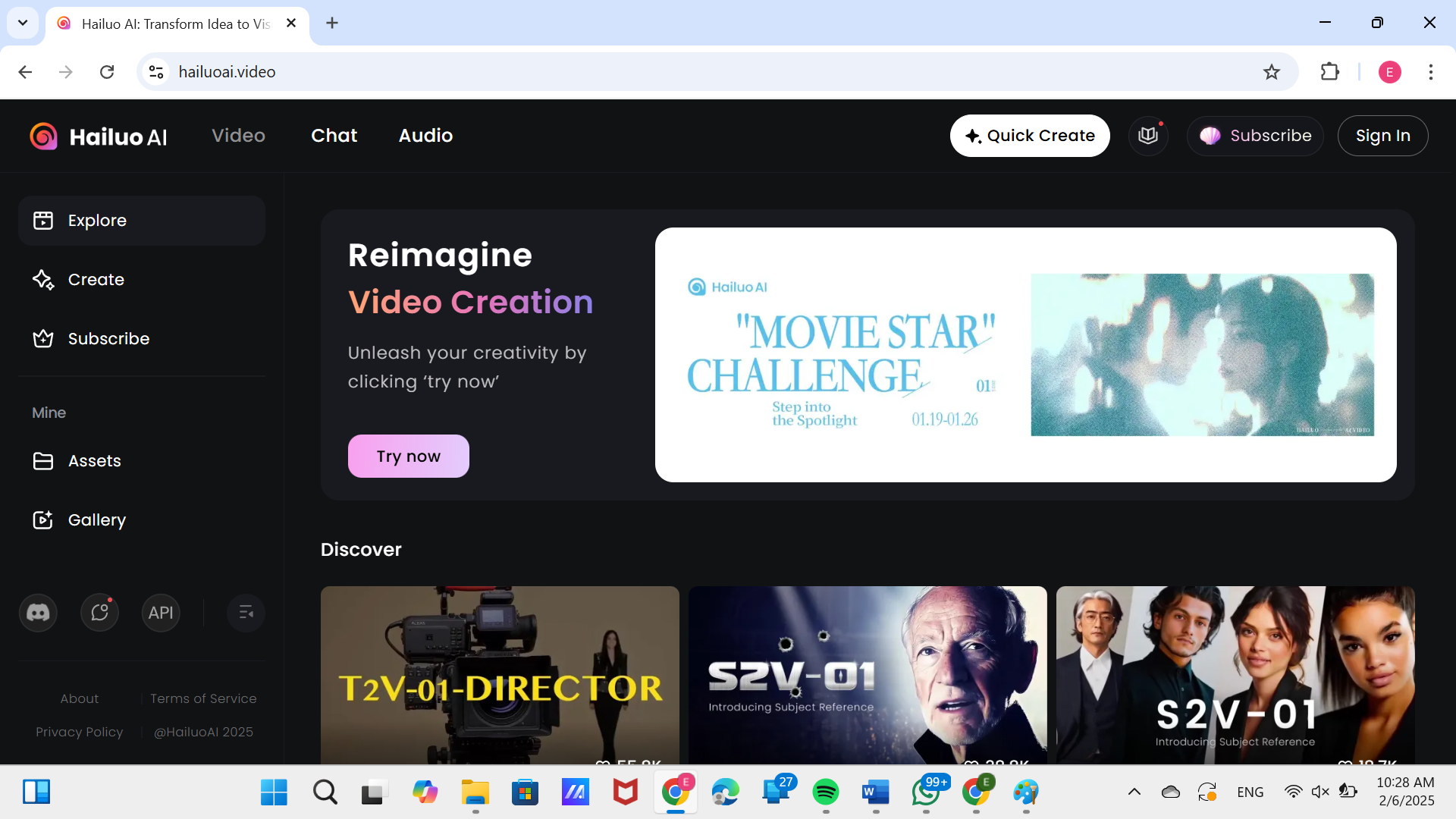 Pengguna Tiktok banyak yang memakai tren efek Hailuo&nbsp;AI&nbsp;Kungfu