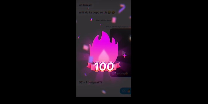 Streak 100 dalam Tren Streak Api Tiktok