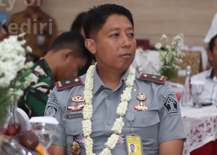 SERTIJAB: Solichin, sosok Kalapas II A Kediri  yang baru.