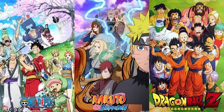 one piece naruto dan dragon ball