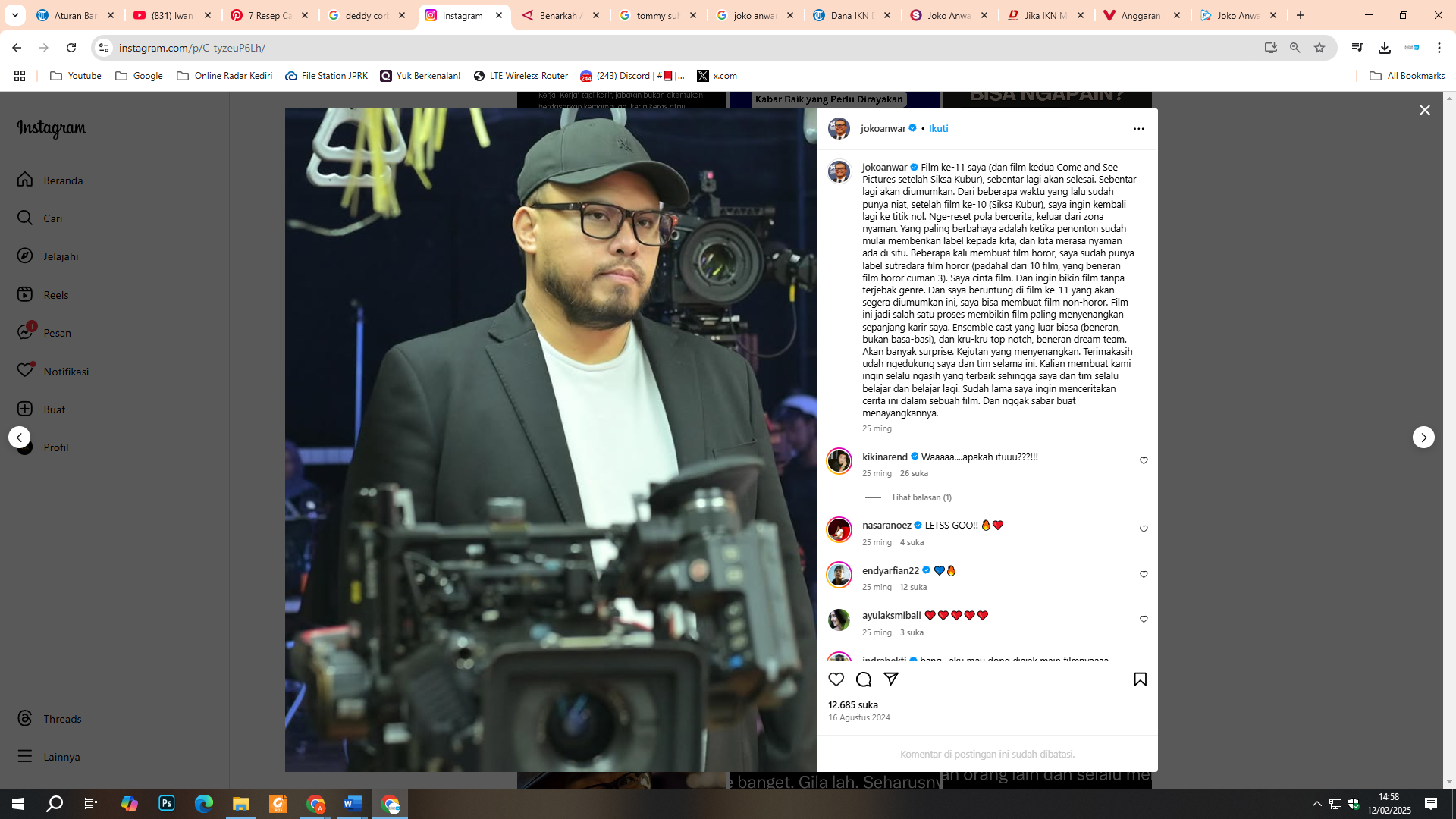 Joko Anwar, sutradara kondang tanah air