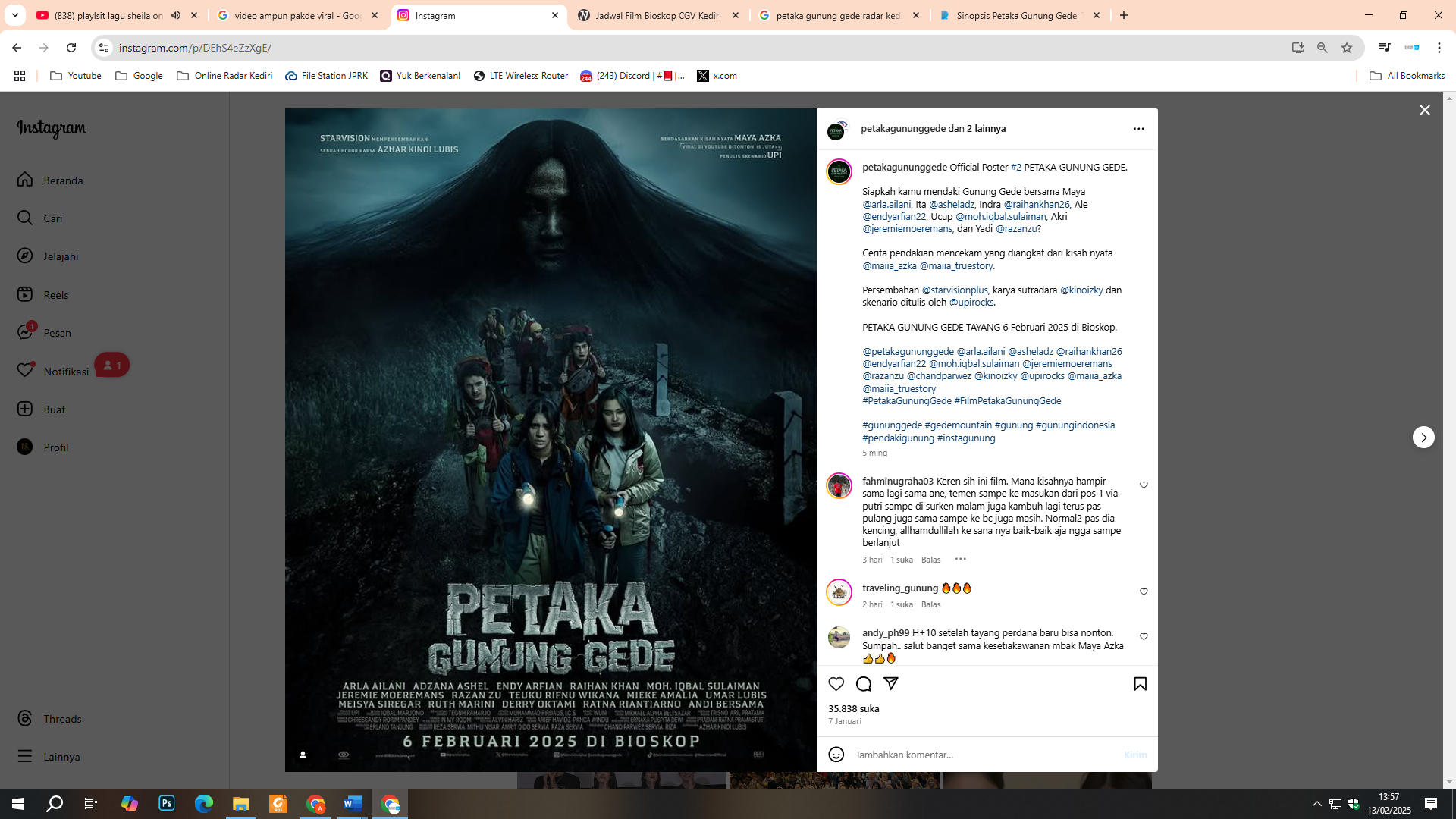 Film petaka gunung gede