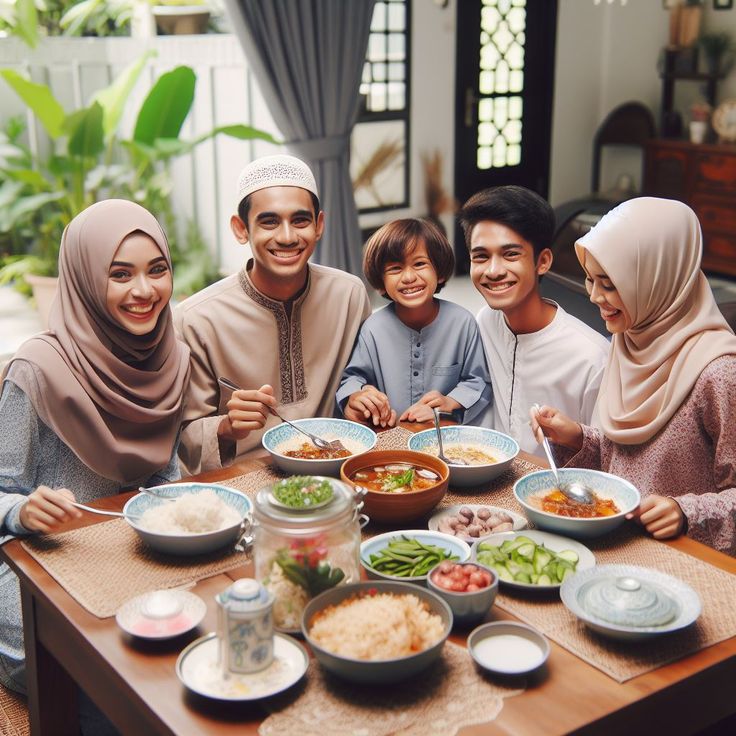 Biasakan berdoa sebelum makan bersamaa keluarga. Dijamin akan harmonis
