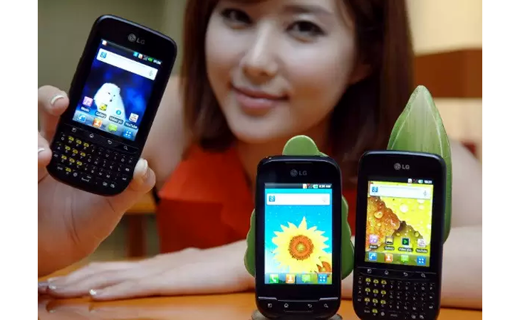 Beberapa ponsel dedngan sistem operasi Android Gingerbread