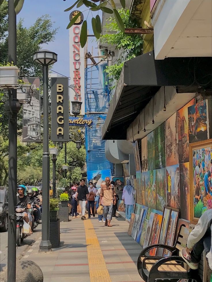 Salah satu sudut Jalan Braga Kota Bandung.
