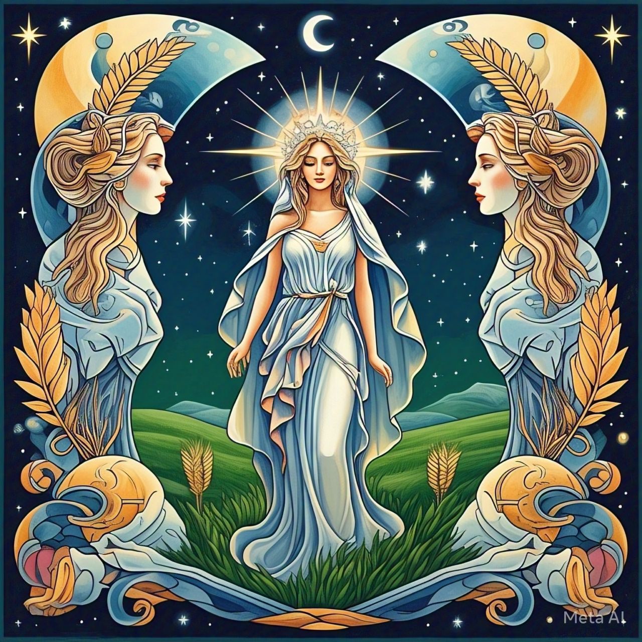 Ilustrasi Zodiak Virgo