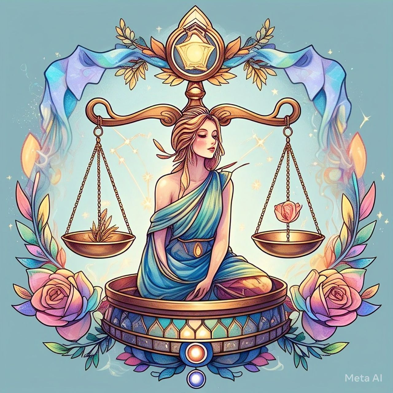 Ilustrasi Zodiak Libra