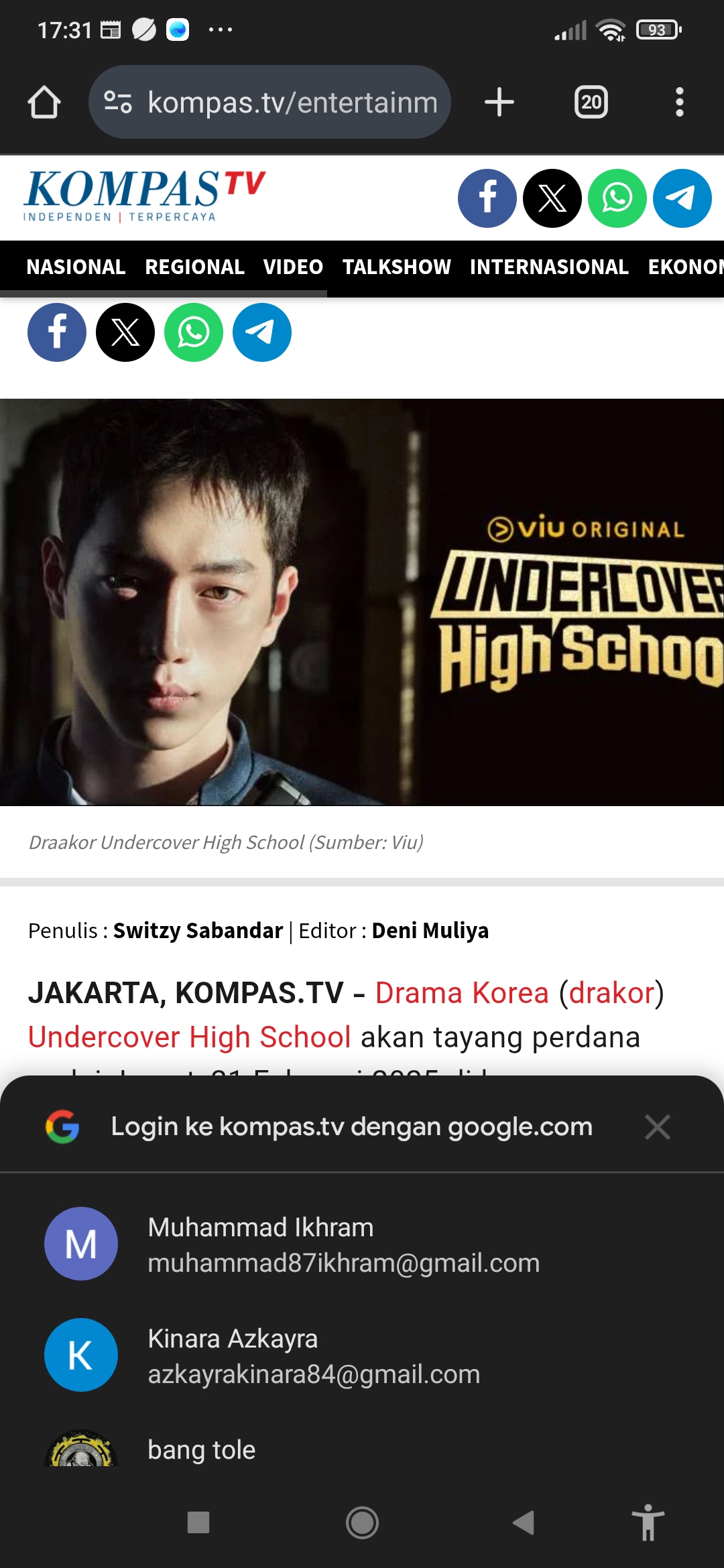 Drama Korea Undercover High School
