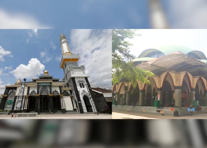 Dua masjid dengan arsitektur unik di Kediri.