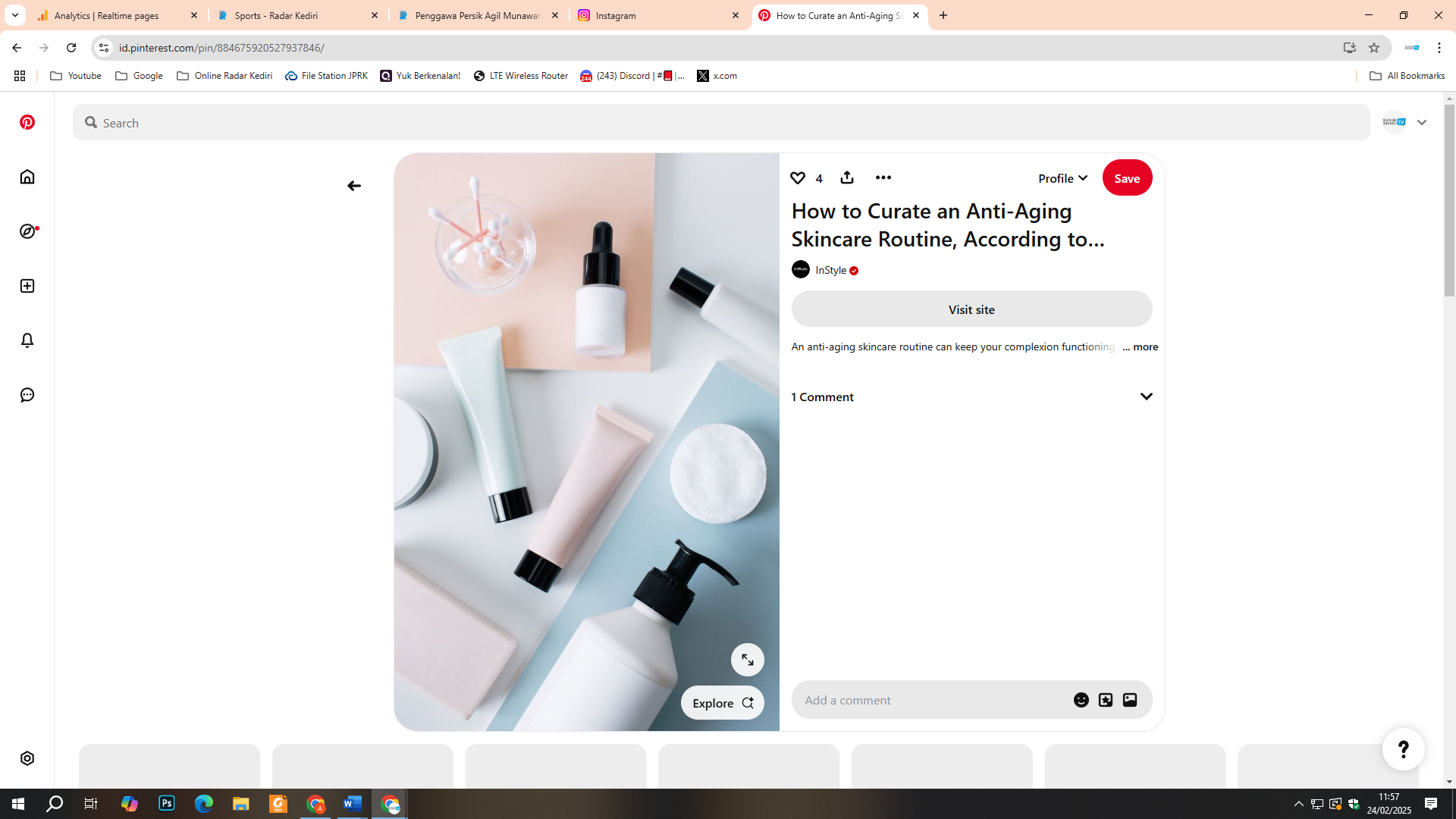 Ilustrasi skincare ilegal
