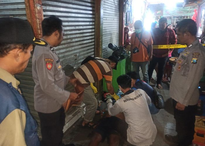GEMPAR: Seorang pria asal Desa Canggu, Kecamatan Badas ditemukan tak bernyawa di Pasar Kandangan.