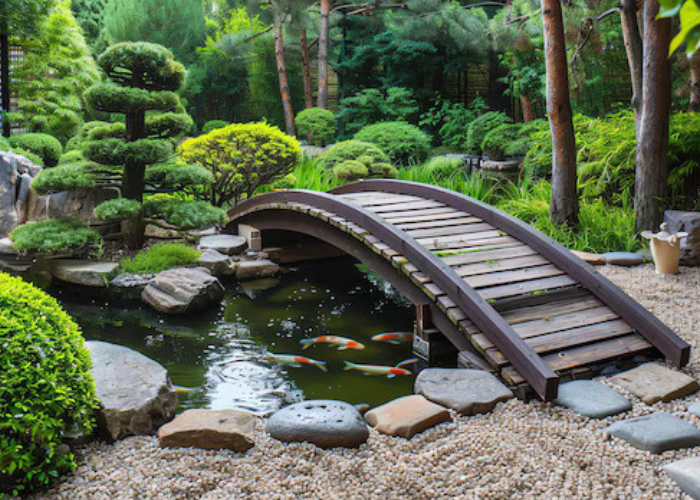 Taman bernuansa jepang Zen Garden bisa dibuat untuk konsep taman minimalis dan tenang.