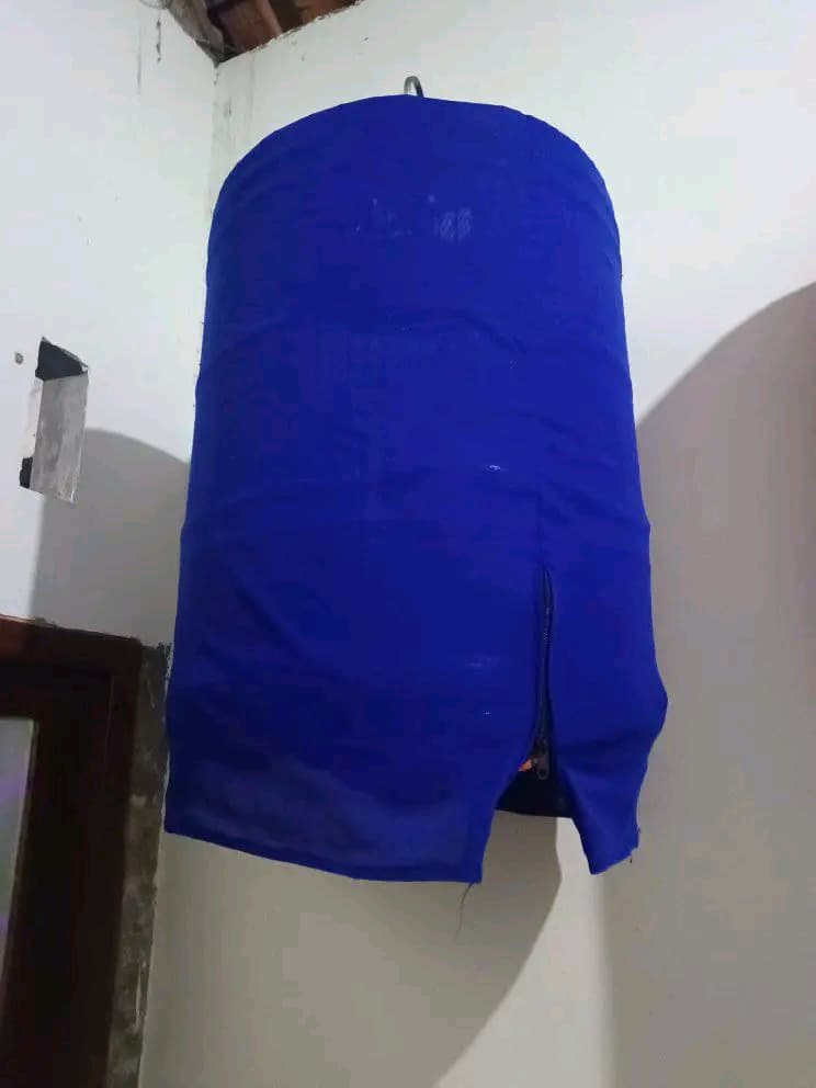 Burung murai batu yang dikerodong di dalam rumah.