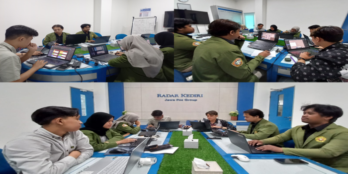 Mahasiswa UPN Veteran Jatim mengerjakan tugas