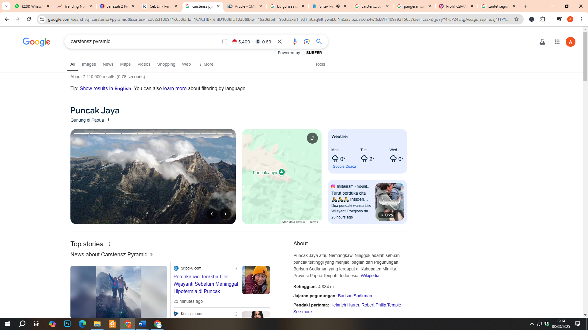 Puncak Jaya di Papua