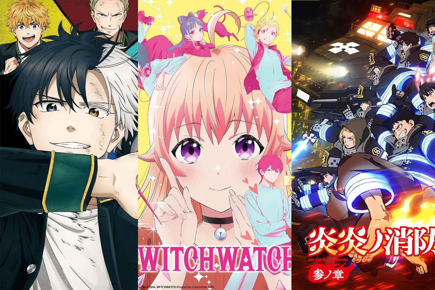 Daftar rekomendasi anime Spring 2025, mulai dari Wind Breaker, Witch Watch dan Fire Force.