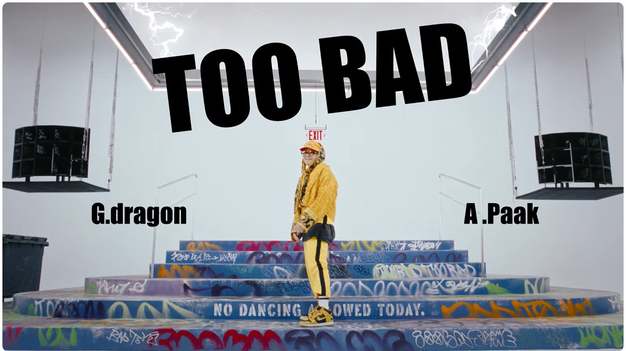 Rilis Too Bad perpaduan Hip-Hop dan R&B yang Elegan (Sumber : Youtube Official GDRAGON)
